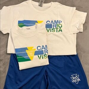 Vista Blues!  2 Camp Rio Vista Short Sleeve Tee and shorts